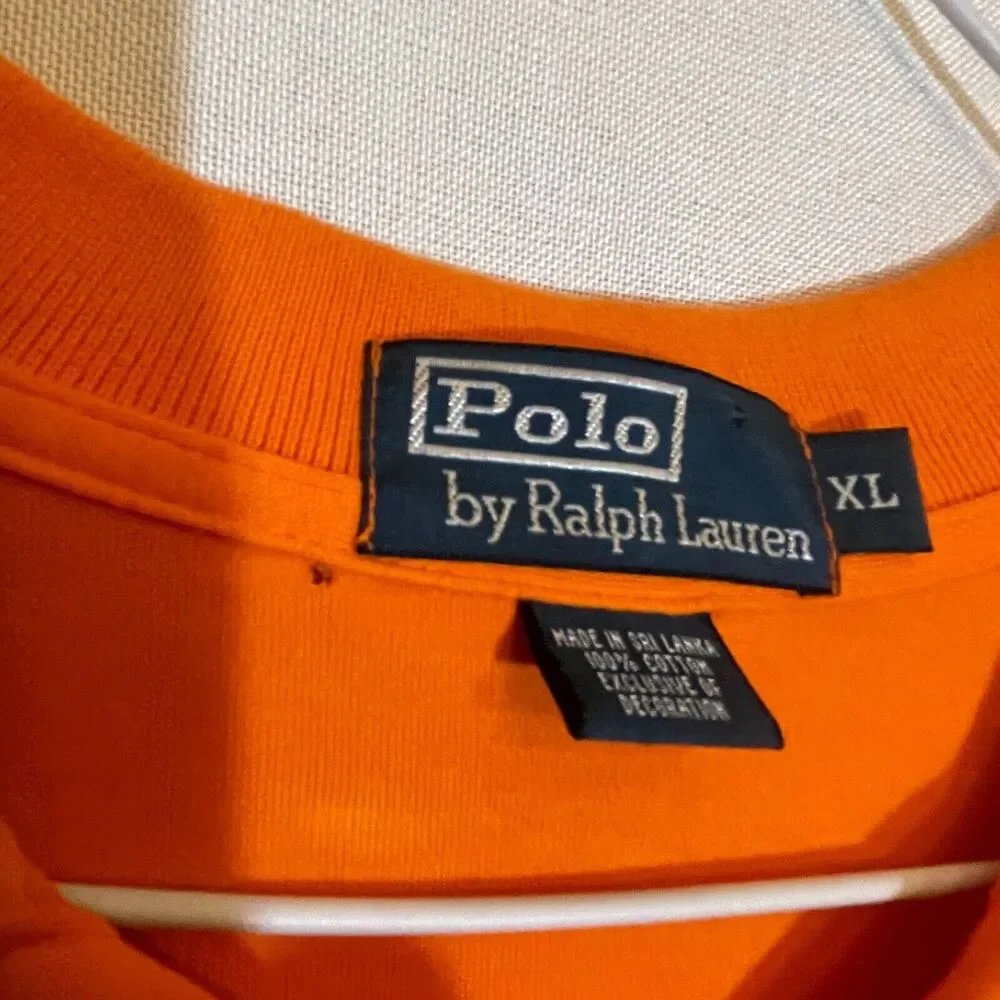 Men's Ralph Lauren Short Sleeve Polo Orange‎ XL